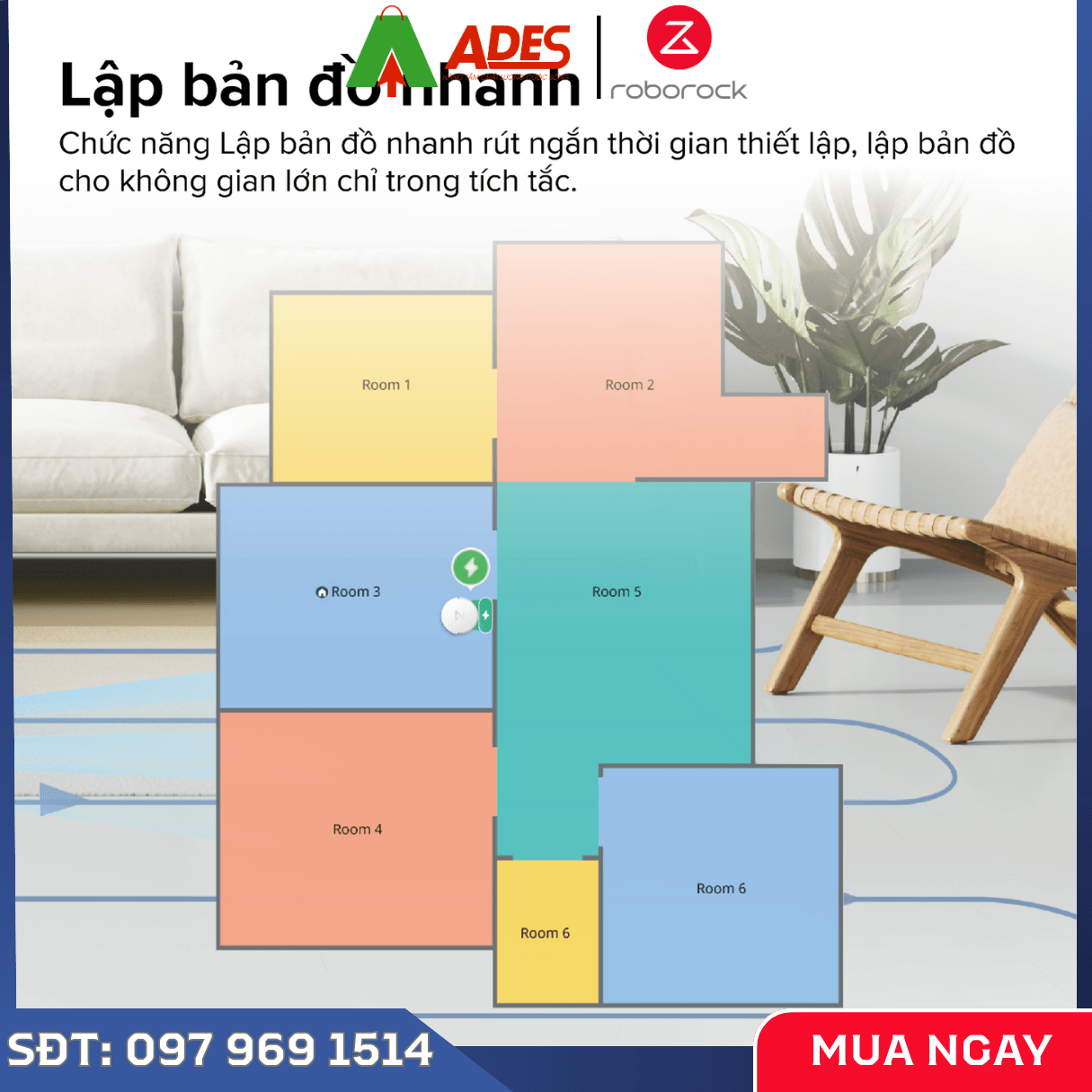 Robot Hút Bụi Lau Nhà Roborock Q7 TF+