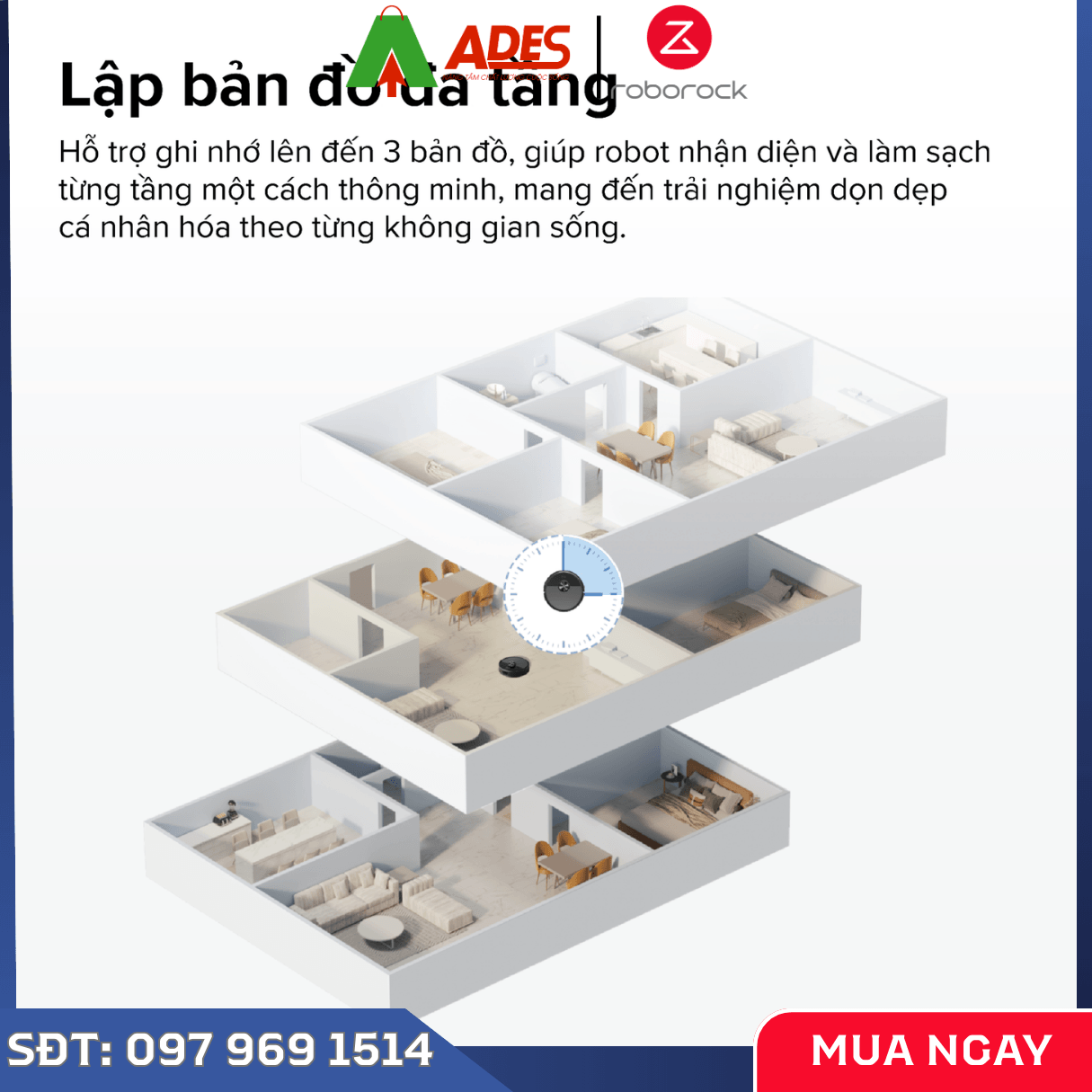 Robot Hút Bụi Lau Nhà Roborock Q7 TF+