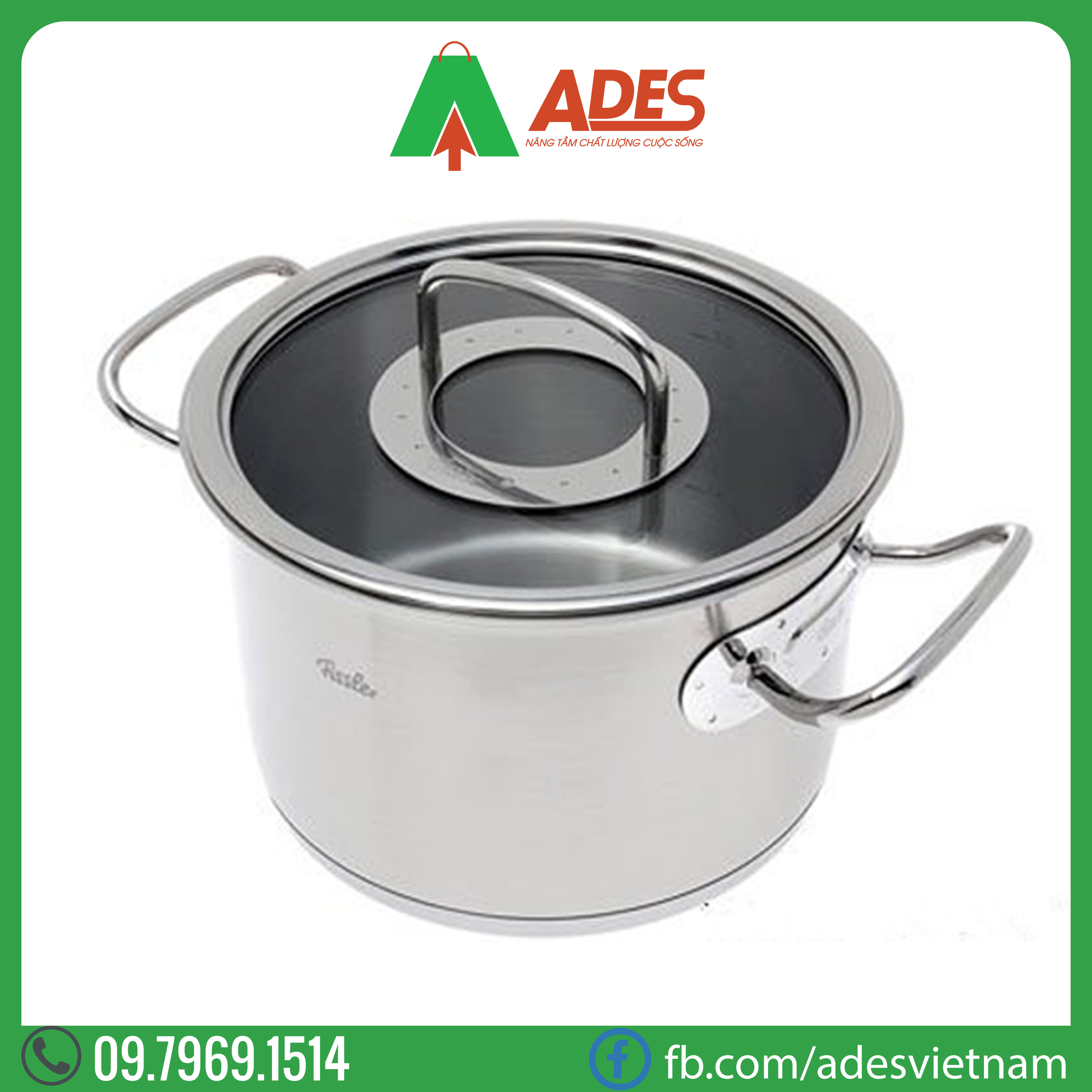 Bo noi Fissler Original Pro 4 mon (nap inox) | Dien may Ades