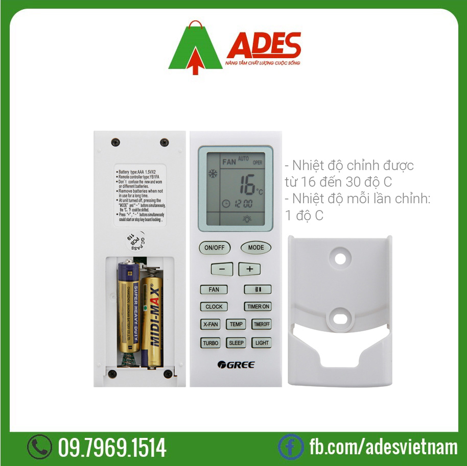 Dieu hoa Gree Inverter 2 HP GWC18WC-K3D9B7N