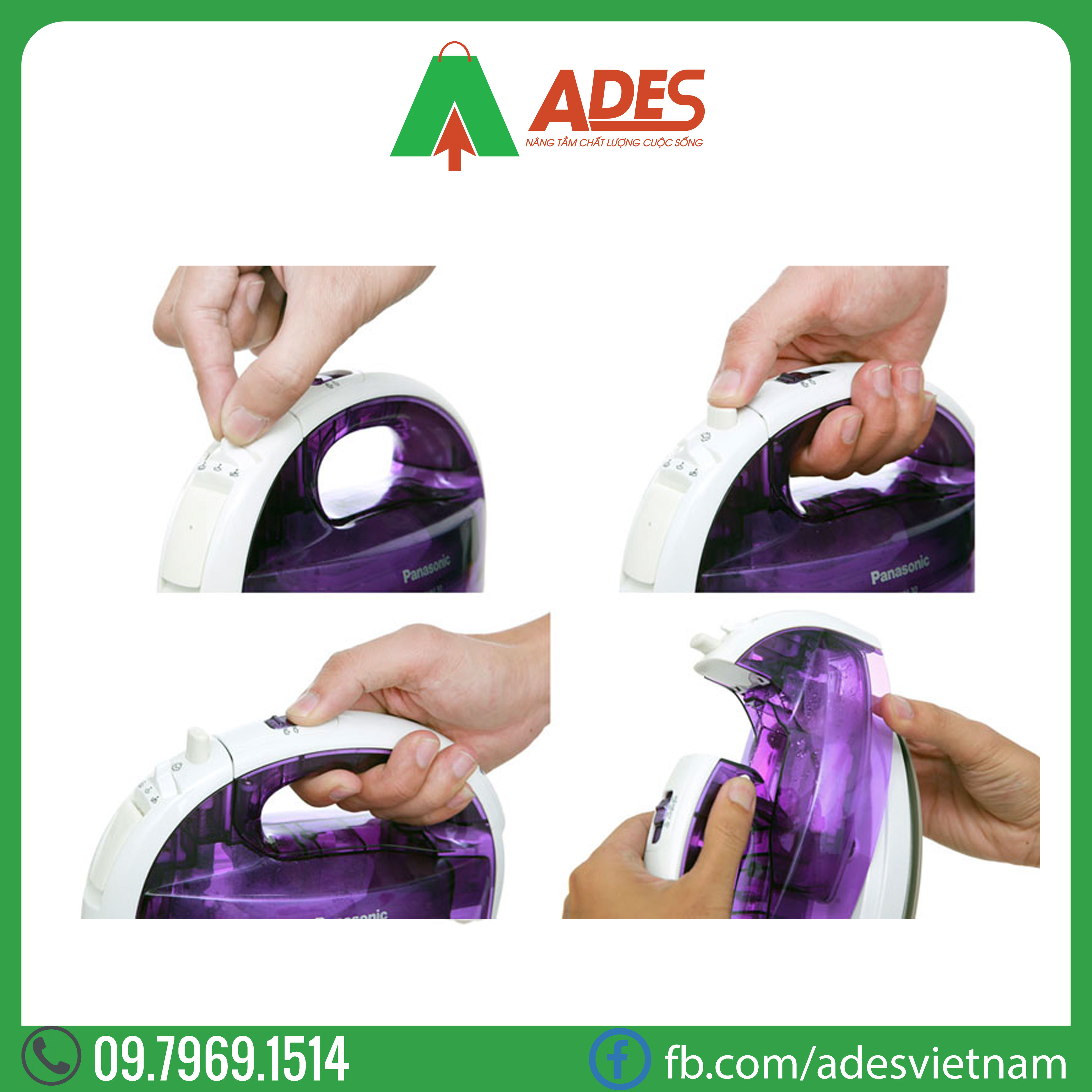 Ban ui hoi nuoc Panasonic NI-WL30VRA | Dien may Ades