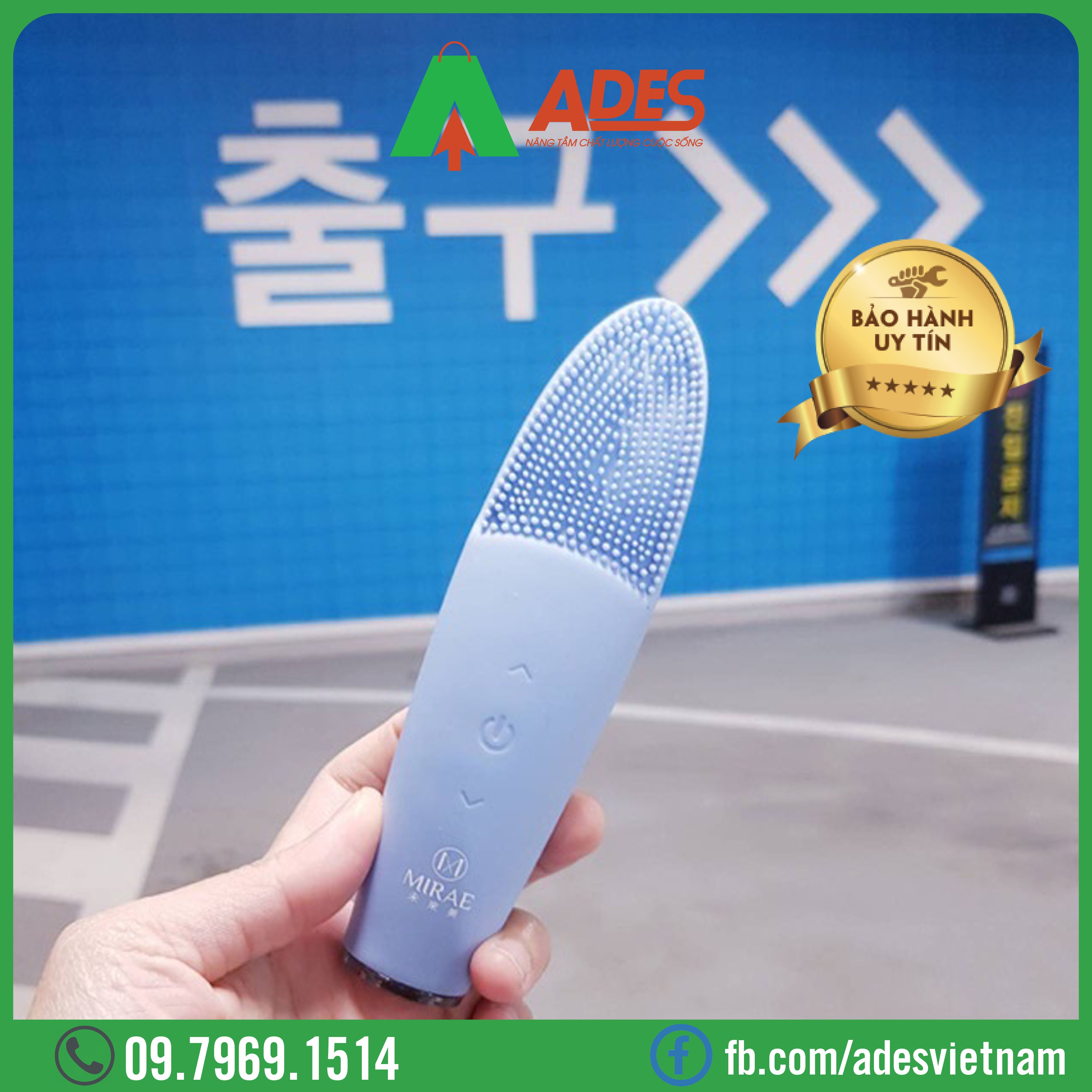 May rua mat Mirae Thermal Sonic Facial Brush