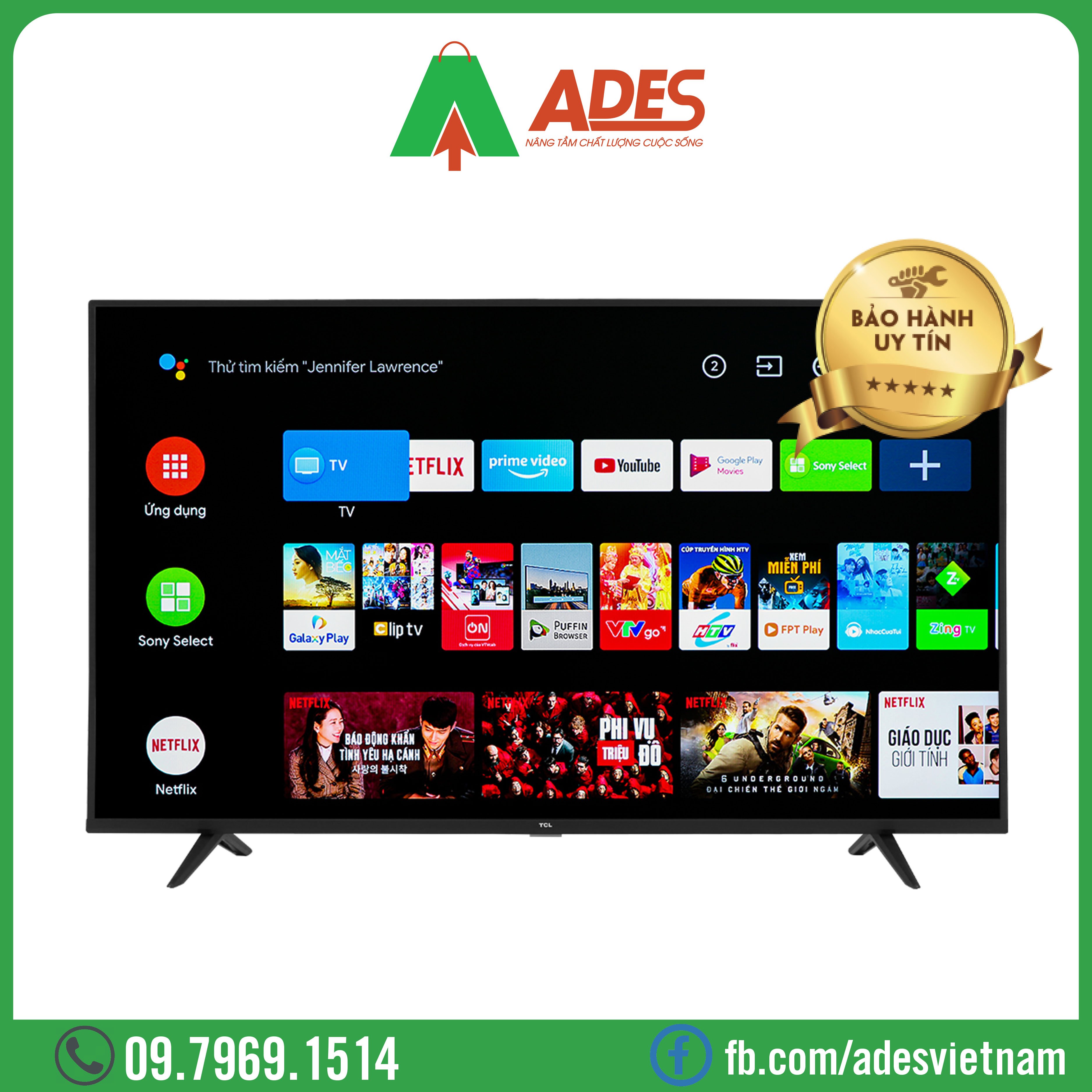 Android TiVi 4K TCL 55 Inch 55P615