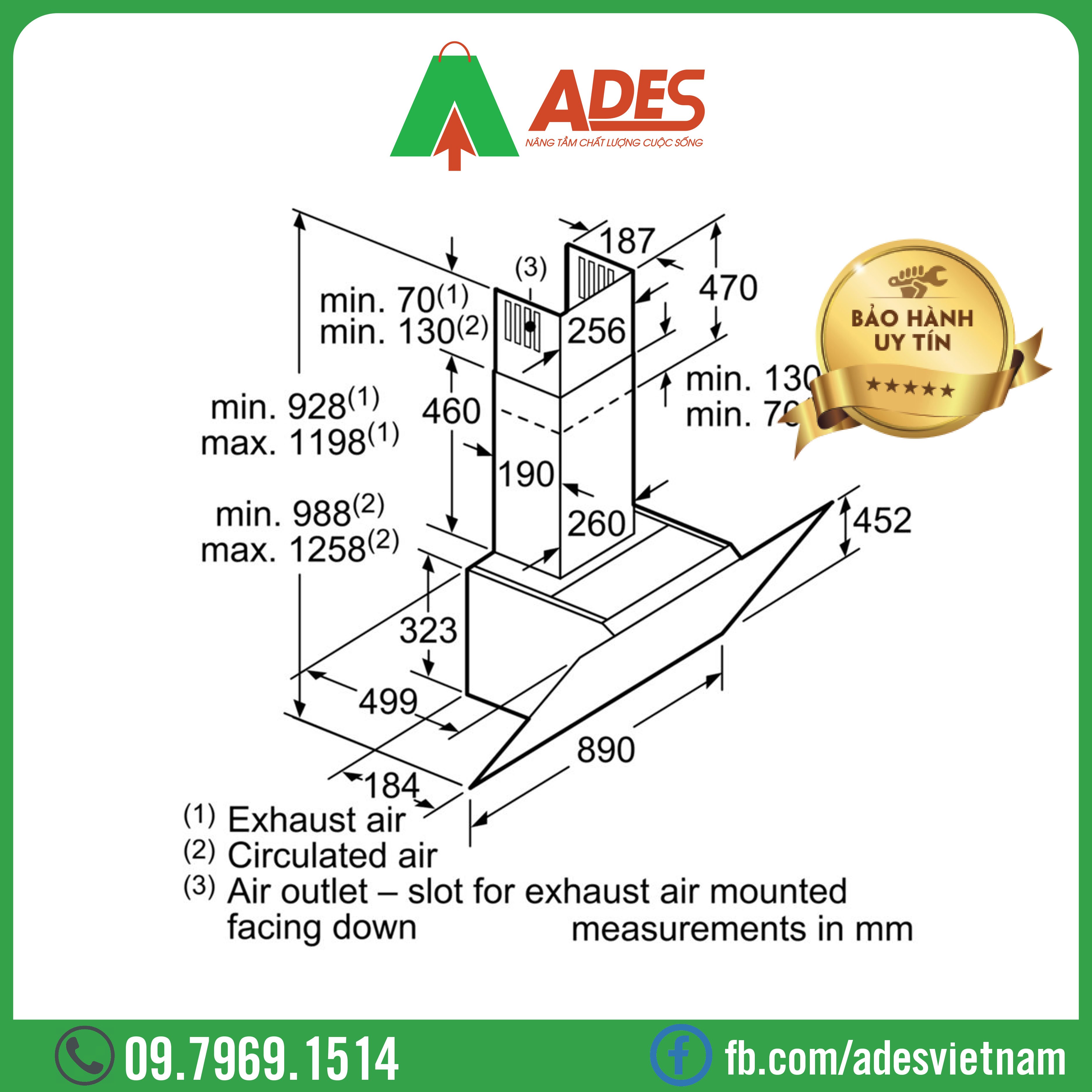 May hut mui Bosch HMH.DWK97JQ60 Seri 6