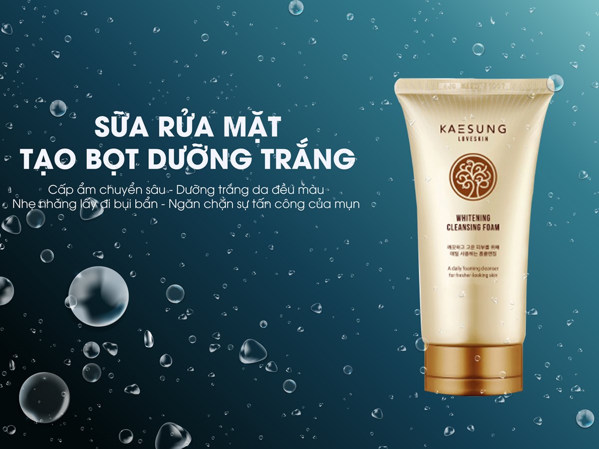 Sửa rửa mặt tạo bọt dưỡng trắng Kaesung