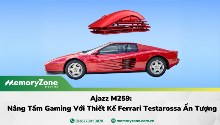 Ajazz M259: Siêu phẩm chuột gaming lấy cảm hứng từ Ferrari Testarossa