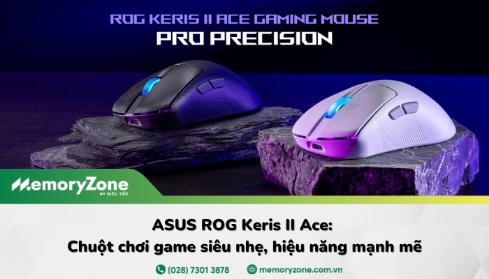 ASUS ROG Keris II Ace: Lựa chọn hàng đầu cho game thủ FPS và MOBA