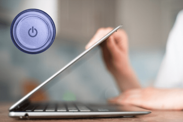 cách gập màn hình laptop mà không tắt máy
