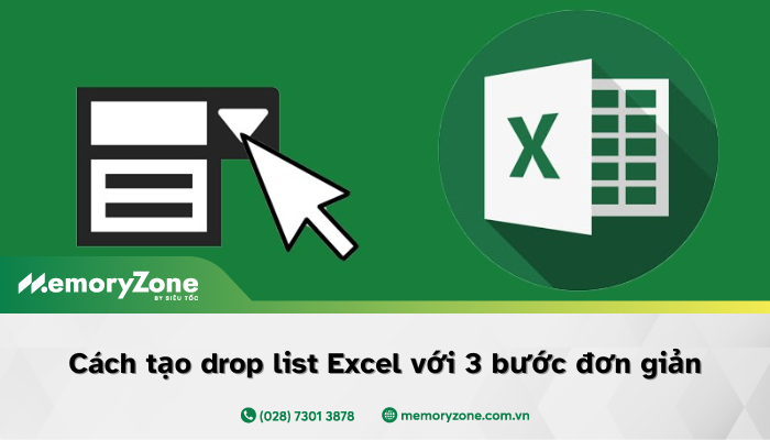 cách tạo drop list trong excel