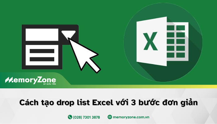 Cách tạo drop list trong Excel chỉ với 3 bước đơn giản