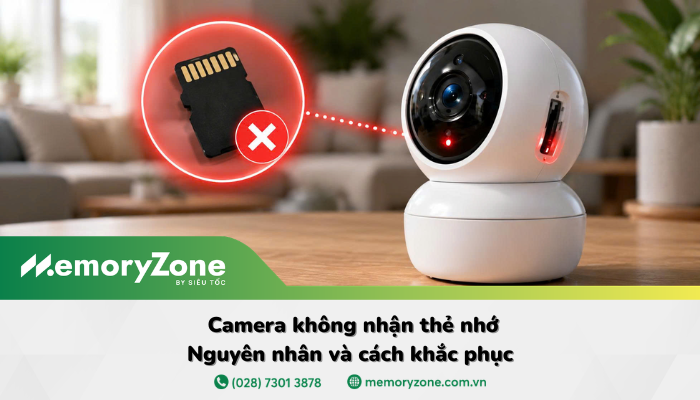 Camera không nhận thẻ nhớ: Nguyên nhân và cách khắc phục