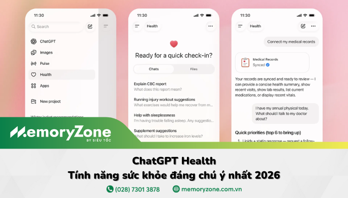 ChatGPT Health: Tính năng sức khỏe đáng chú ý nhất 2026