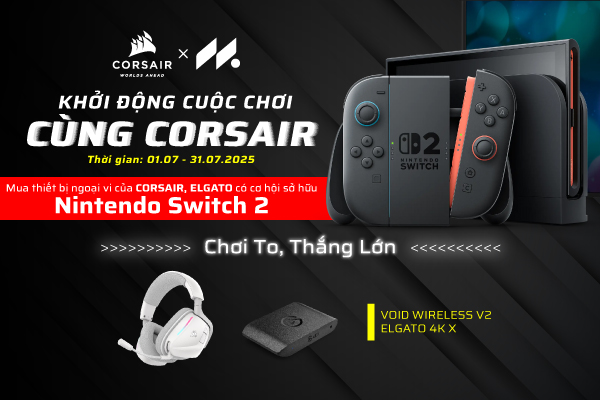 Khởi động cuộc chơi cùng Corsair x Elgato - Trúng quà siêu chất!