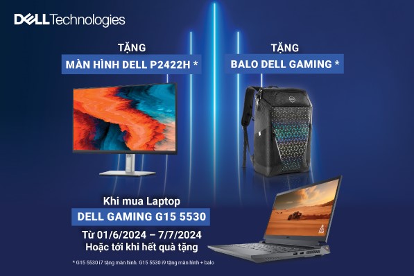 Laptop Gaming Dell tặng màn hình