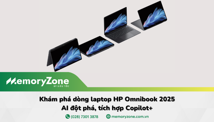 Các dòng laptop HP OmniBook 2025: AI thông minh, đột phá với Copilot+
