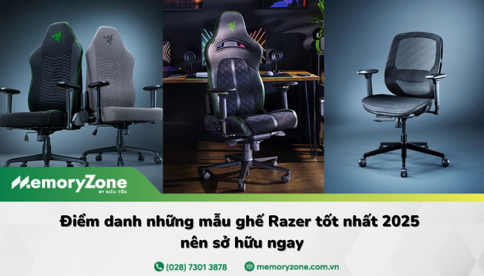 Điểm danh những mẫu ghế Razer tốt nhất 2025 nên sở hữu ngay