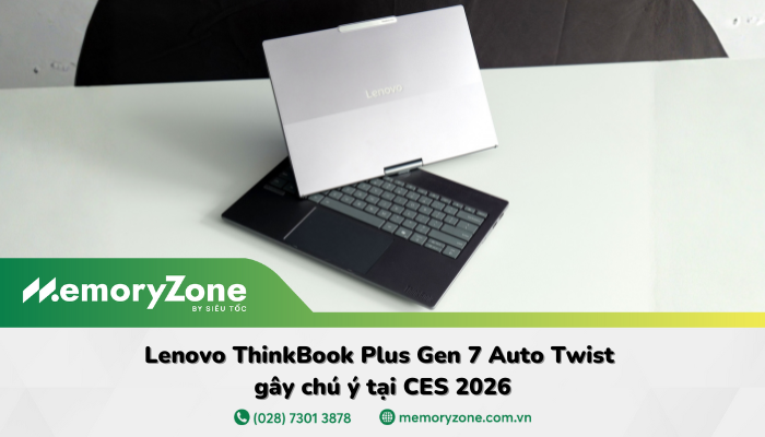 Lenovo ThinkBook Plus Gen 7 Auto Twist gây chú ý tại CES 2026
