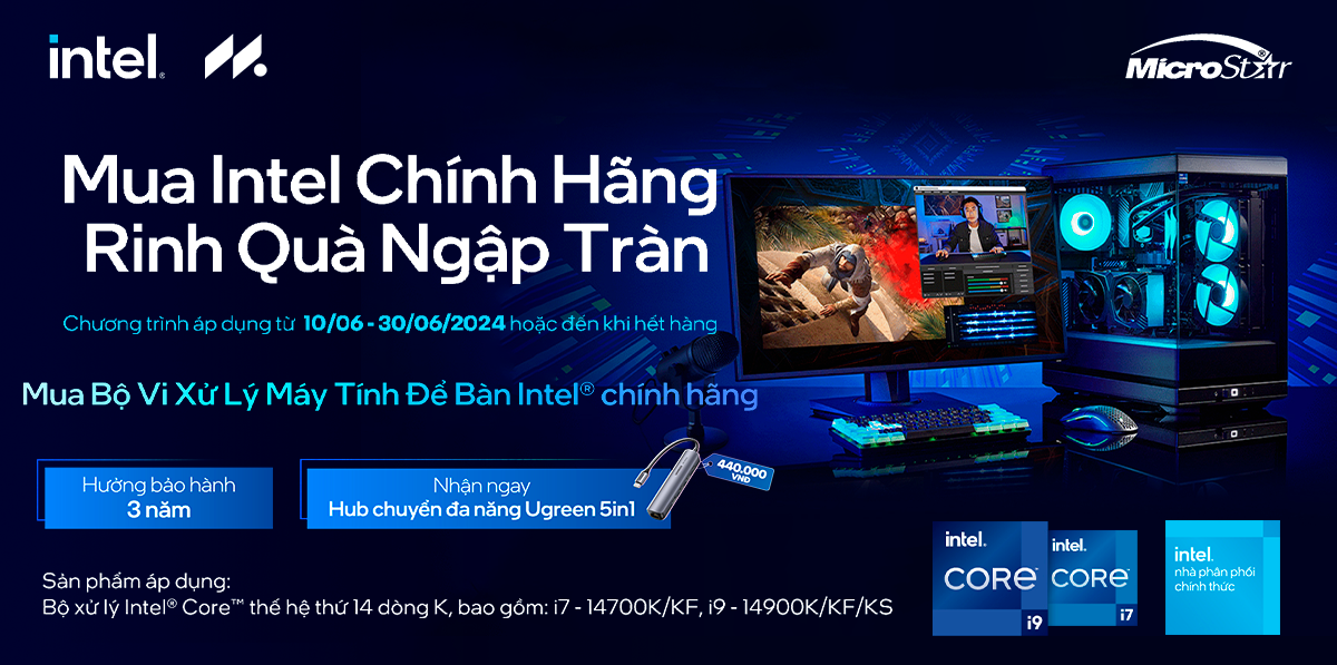 Mua Intel Chính Hãng – Nhận Quà Ngập Tràn