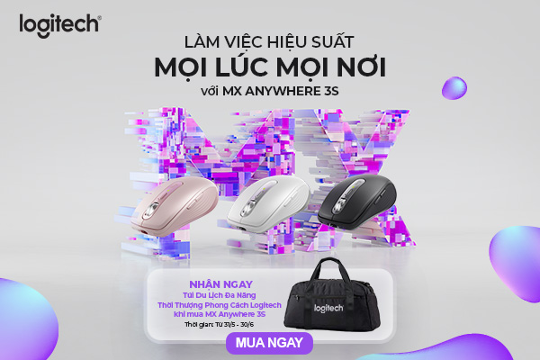 Khuyến mãi Chuột không dây Logitech MX Anywhere 3S