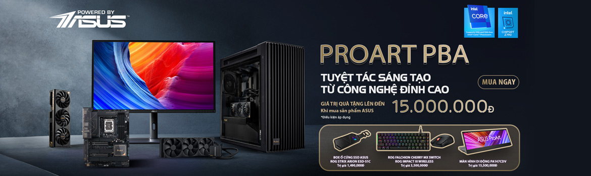 ProArt PBA – TUYỆT TÁC SÁNG TẠO TỪ CÔNG NGHỆ ĐỈNH CAO