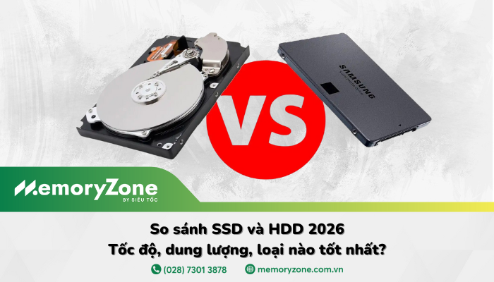 So sánh ổ cứng SSD và HDD: Khác biệt và loại nào đáng mua hơn?