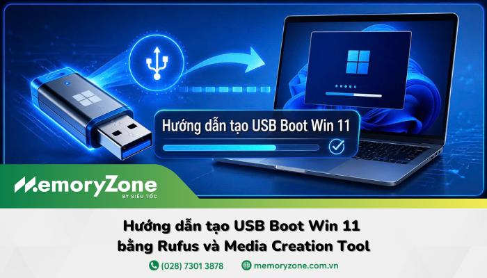 Hướng dẫn tạo USB Boot Windows 11 chuẩn UEFI từ A đến Z
