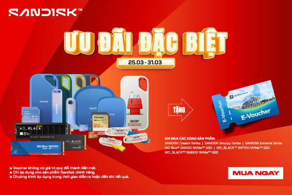 MUA SANDISK - NHẬN NGAY VOUCHER PETROLIMEX