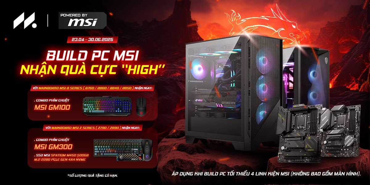 BUILD PC MSI - NHẬN QUÀ CỰC 