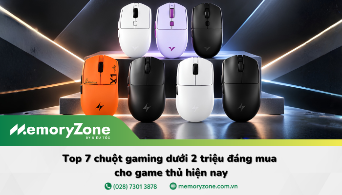 Top 7 chuột gaming dưới 2 triệu đáng mua cho game thủ hiện nay