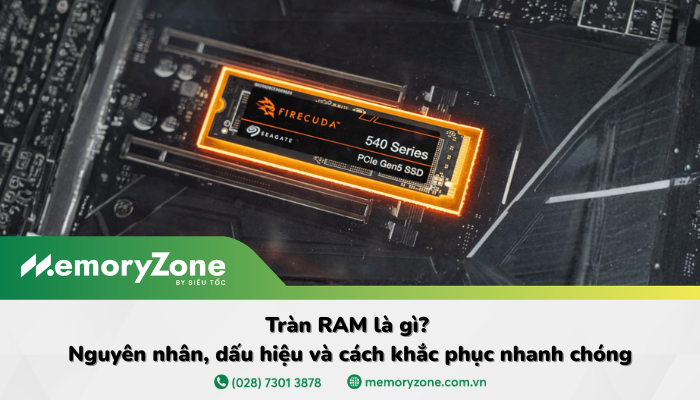 Tràn RAM là gì? Nguyên nhân, dấu hiệu và cách khắc phục nhanh chóng