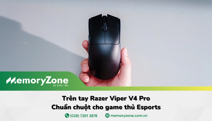 Trên tay Razer Viper V4 Pro: Chuẩn chuột cho game thủ Esports