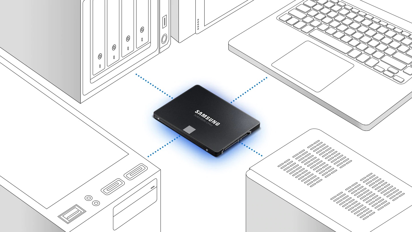 Ổ cứng máy tính SSD Samsung 870 Evo 500GB 2.5-Inch SATA III MZ-77E500BW