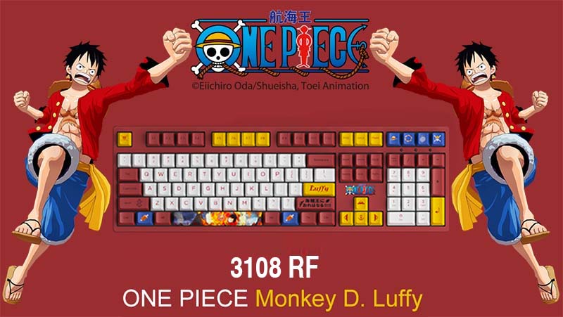 Bàn Phím Cơ AKKO 3087 RF One Piece – Luffy (Dual-mode / AKKO sw v3)