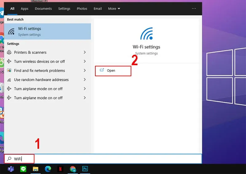 cách kết nối Wifi cho laptop