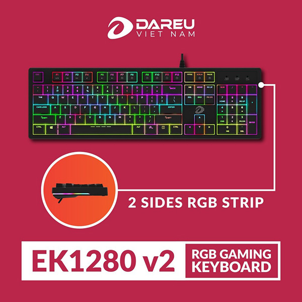 Bàn phím cơ DareU EK1280 V2 RGB