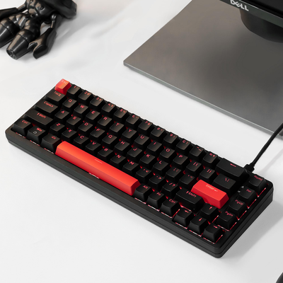 Bàn phím nhỏ gọn Lemokey X6 Red Backlight 65%