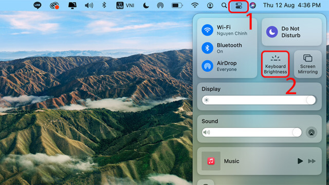  Cách bật đèn LED bàn phím trên MacOS