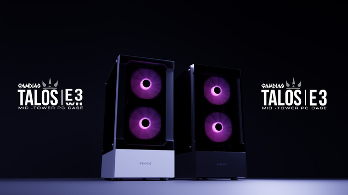 Case máy tính Gamdias Talos E3 với mặt kính cường lực