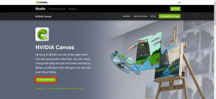 Chỉ vài bước đơn giản để tải ngay NVIDIA Canvas