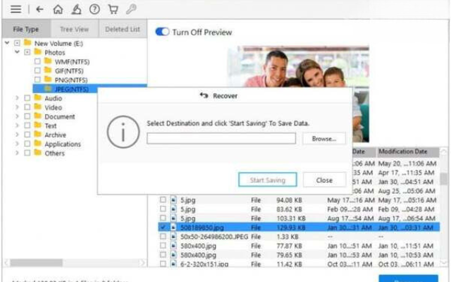 Chọn Browse và chọn Saving 
