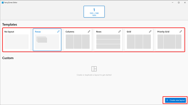 Chọn layout làm việc theo sở thích