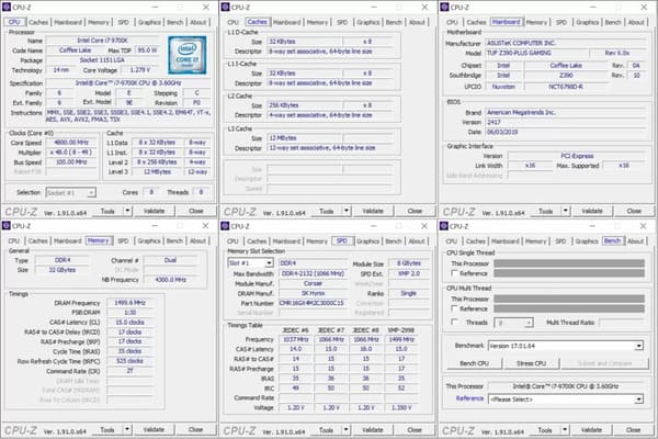 Phần mềm kiểm tra cấu hình máy tính CPU-Z