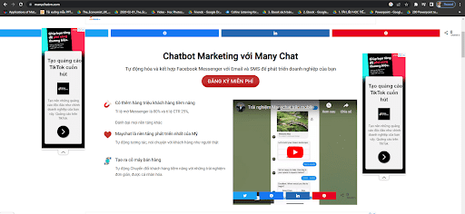 Công cụ AI Chatbot Manychat