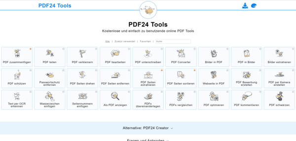Chuyển đổi HTML sang PDF bằng PDF24 Tools