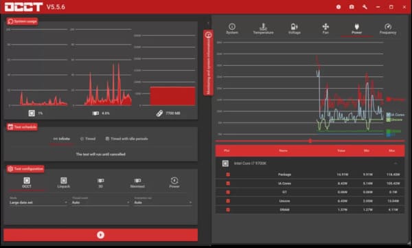 Công cụ stress test OCCT