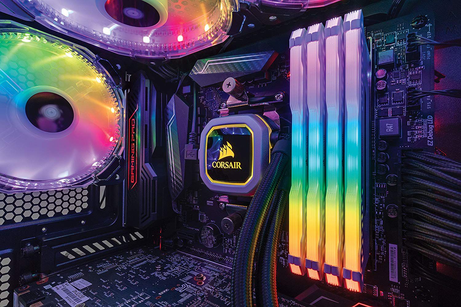 Ram PC Corsair Vengeance RGB Pro White 16GB 3200Mhz DDR4 (2x8GB ...