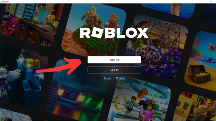 Đăng ký tài khoản Roblox PC