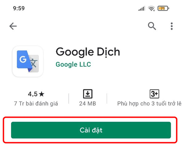 Google dịch cũng giúp lấy giọng chị Google