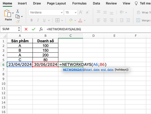 các hàm trong excel