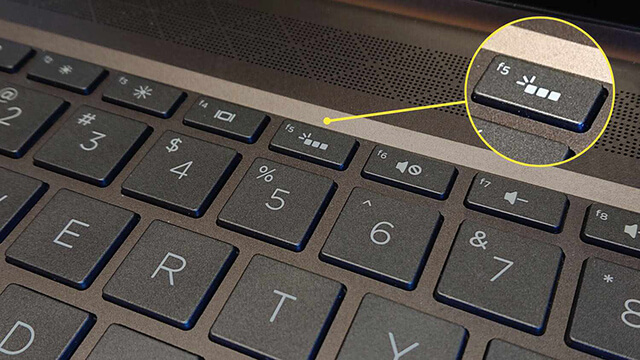 Ký hiệu laptop có hỗ trợ đèn bàn phím